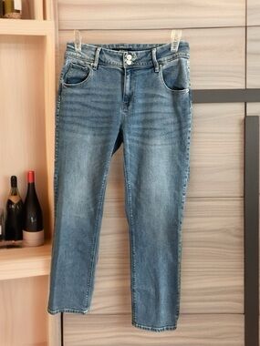 Hudson Jeans Blue Slim Straight Flap Pocket Denim - Size 10